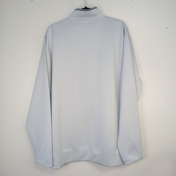 MENS ANTIGUA 1\4 ZIP GOLF PULLOVER, SIZE XL, SOFT GRAY COLOR, NWT - Picture 6 of 7